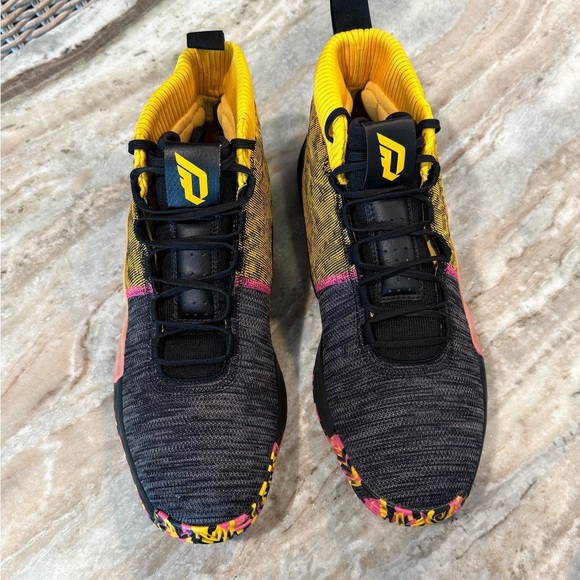 Men’s ADIDAS Dame 5 "Core Black Shock Pink"- Size 17 - Picture 11 of 14